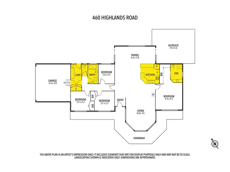 Floorplan of Homely rural property listing, 460 Highlands Road, Seymour VIC 3660