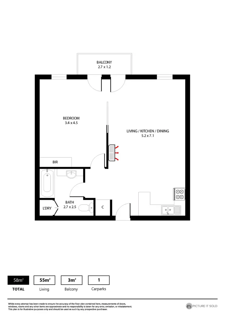 Floorplan of Homely apartment listing, 9/326 Hutt Street, Adelaide SA 5000