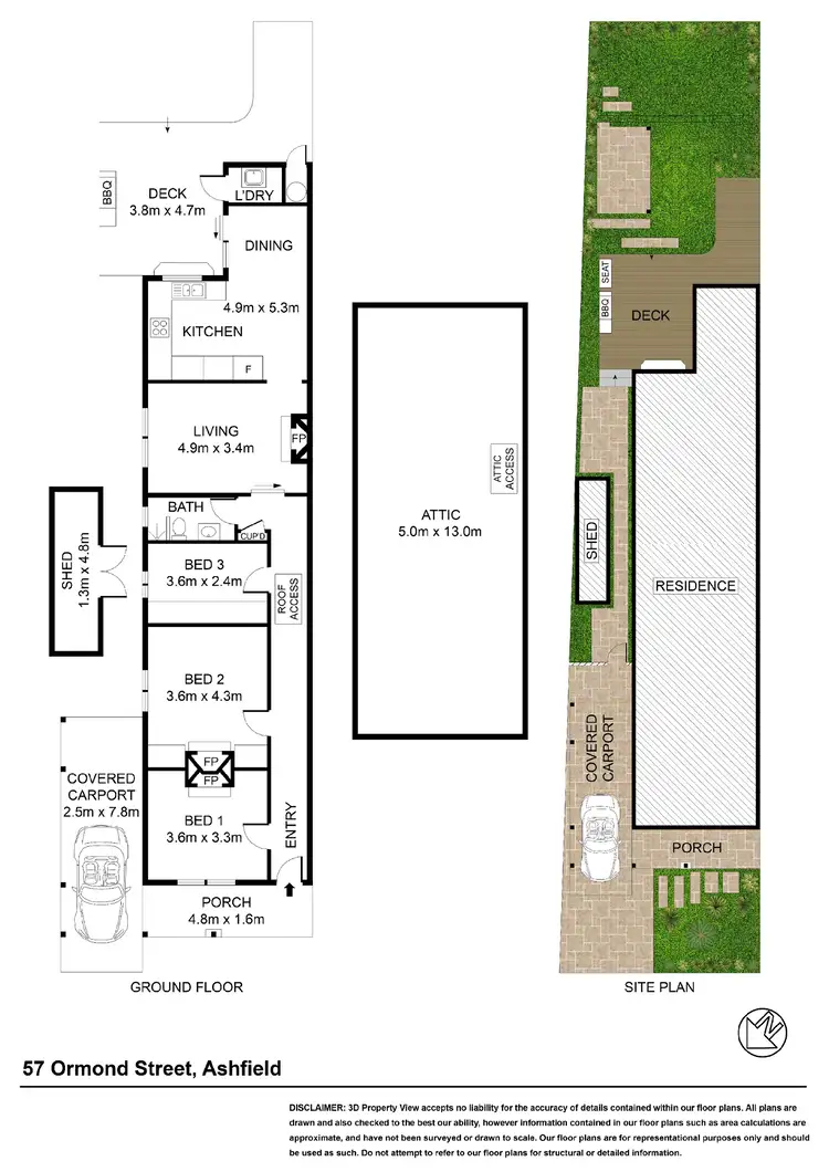 Floorplan of Homely house listing, 57 Ormond Street, Ashfield NSW 2131