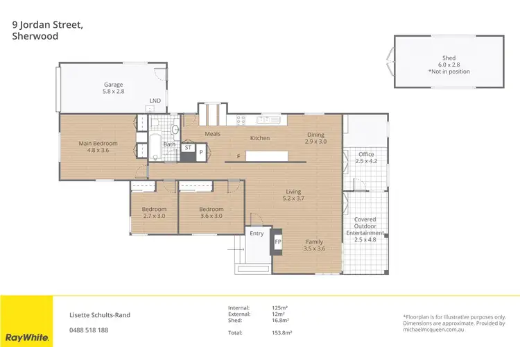 Floorplan of Homely house listing, 9 Jordan Street, Sherwood QLD 4075
