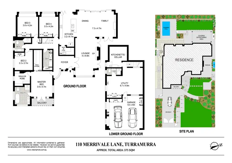 Floorplan of Homely house listing, 110 Merrivale Lane, Turramurra NSW 2074