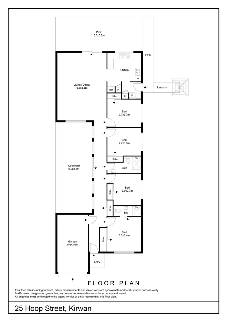 Floorplan of Homely house listing, 25 Hoop Street, Kirwan QLD 4817