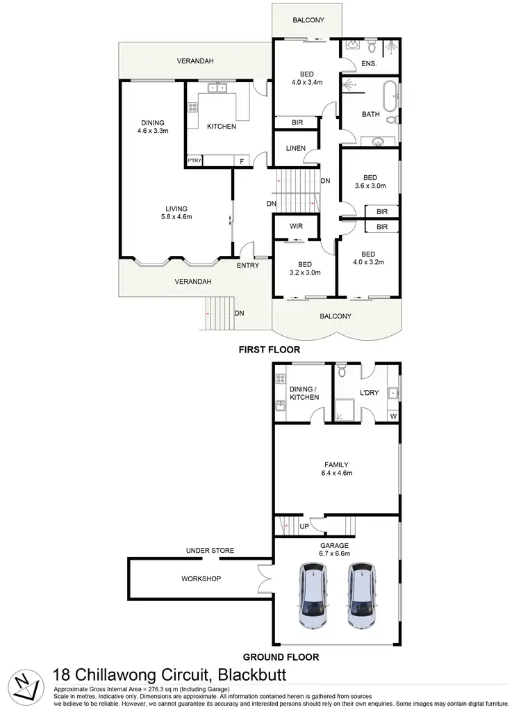 Floorplan of Homely house listing, 18 Chillawong Circuit, Blackbutt NSW 2529