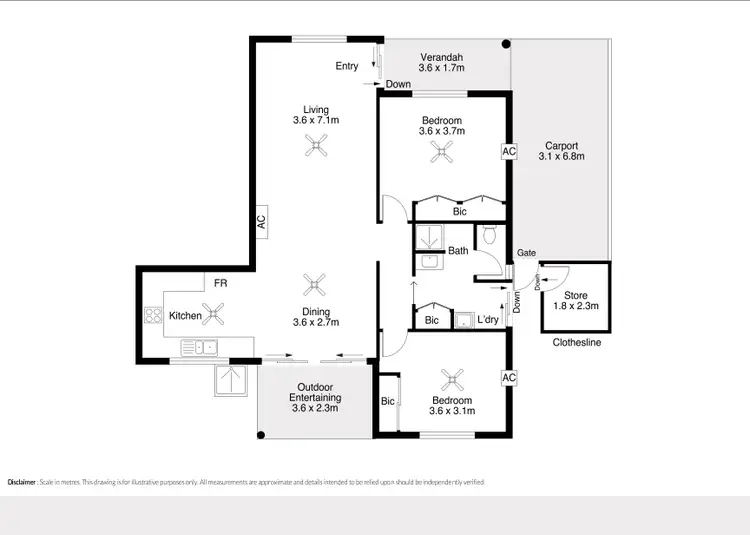Floorplan of Homely unit listing, 10/10 Bagot Street, Djugun WA 6725