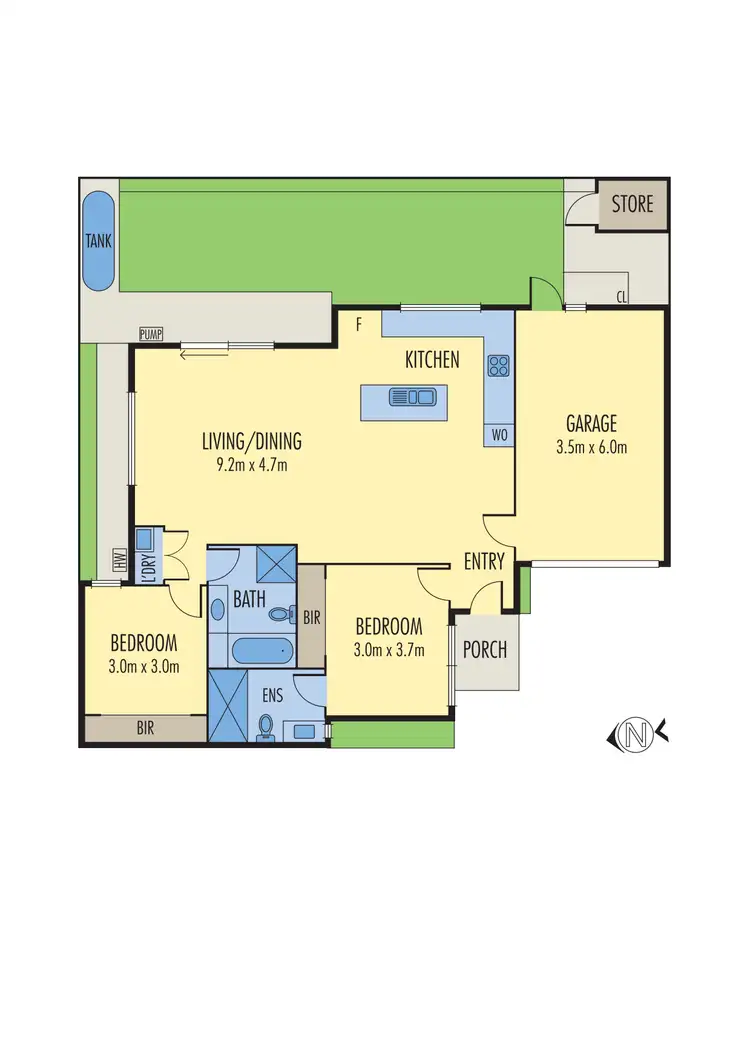 Floorplan of Homely unit listing, 3/210 Cumberland Road, Pascoe Vale VIC 3044