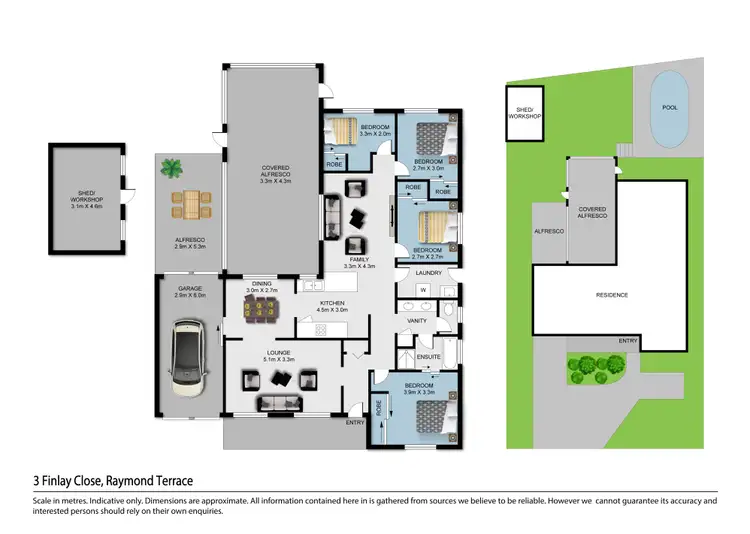 Floorplan of Homely house listing, 3 Finlay Close, Raymond Terrace NSW 2324
