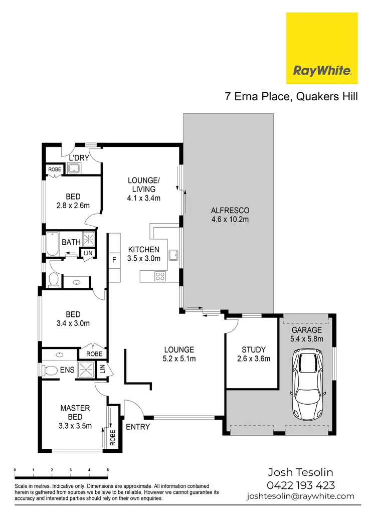 Floorplan of Homely house listing, 7 Erna Place, Quakers Hill NSW 2763
