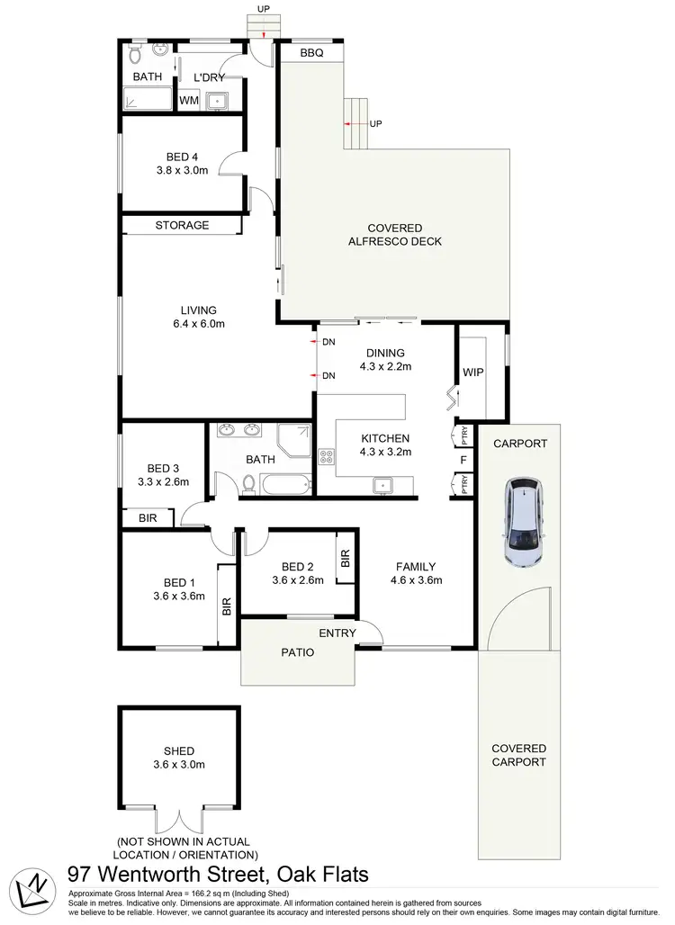 Floorplan of Homely house listing, 97 Wentworth Street, Oak Flats NSW 2529
