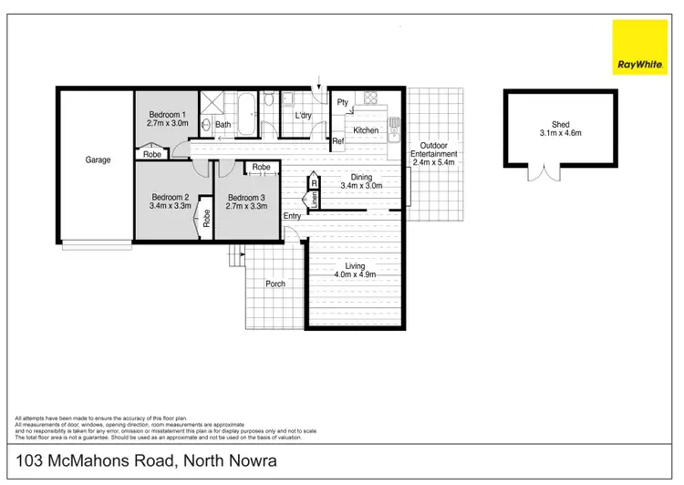 Floorplan of Homely house listing, 103 McMahons Road, North Nowra NSW 2541