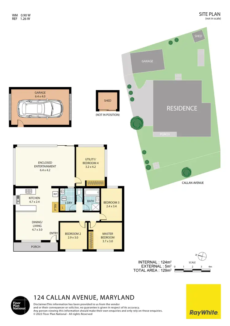 Floorplan of Homely house listing, 124 Callan Avenue, Maryland NSW 2287