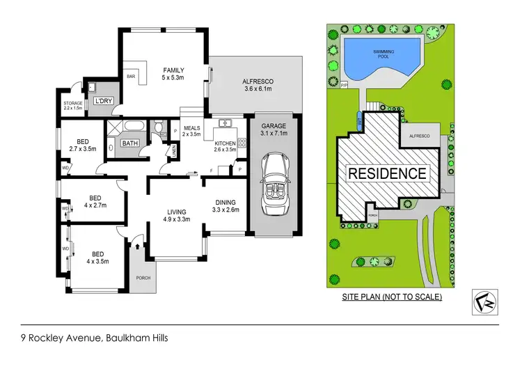 Floorplan of Homely house listing, 9 Rockley Avenue, Baulkham Hills NSW 2153