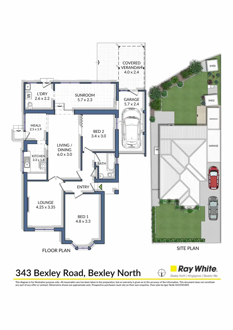 Floorplan of Homely house listing, 343 Bexley Road, Bexley North NSW 2207