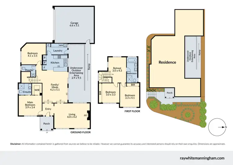 Floorplan of Homely townhouse listing, 1/65 Old Warrandyte Road, Donvale VIC 3111