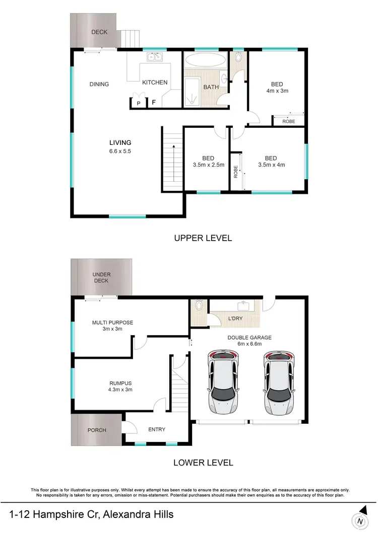 Floorplan of Homely house listing, 1/12 Hampshire Crescent, Alexandra Hills QLD 4161