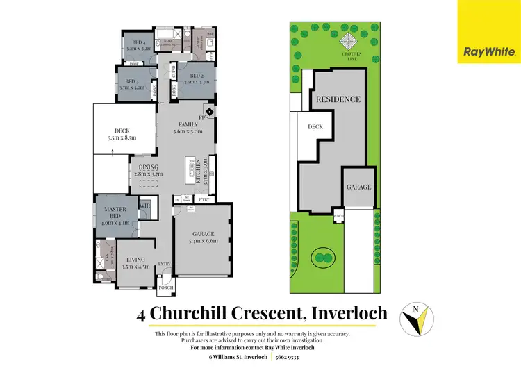 Floorplan of Homely house listing, 4 Churchill Crescent, Inverloch VIC 3996
