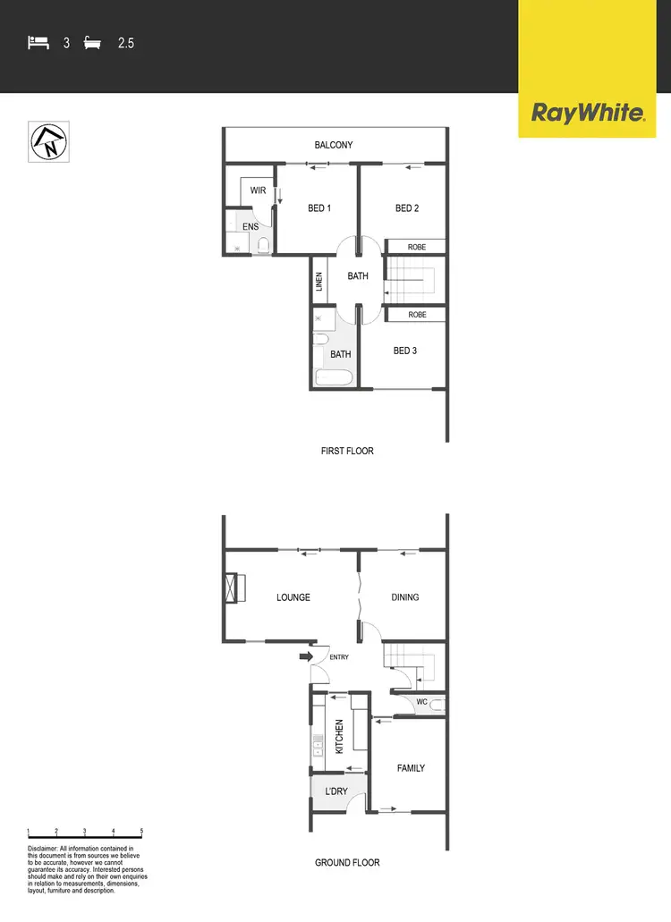 Floorplan of Homely townhouse listing, 2/21 Hargrave Street, Scullin ACT 2614