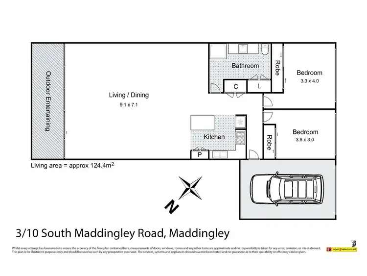 Floorplan of Homely unit listing, 3/10 South Maddingley Road, Maddingley VIC 3340