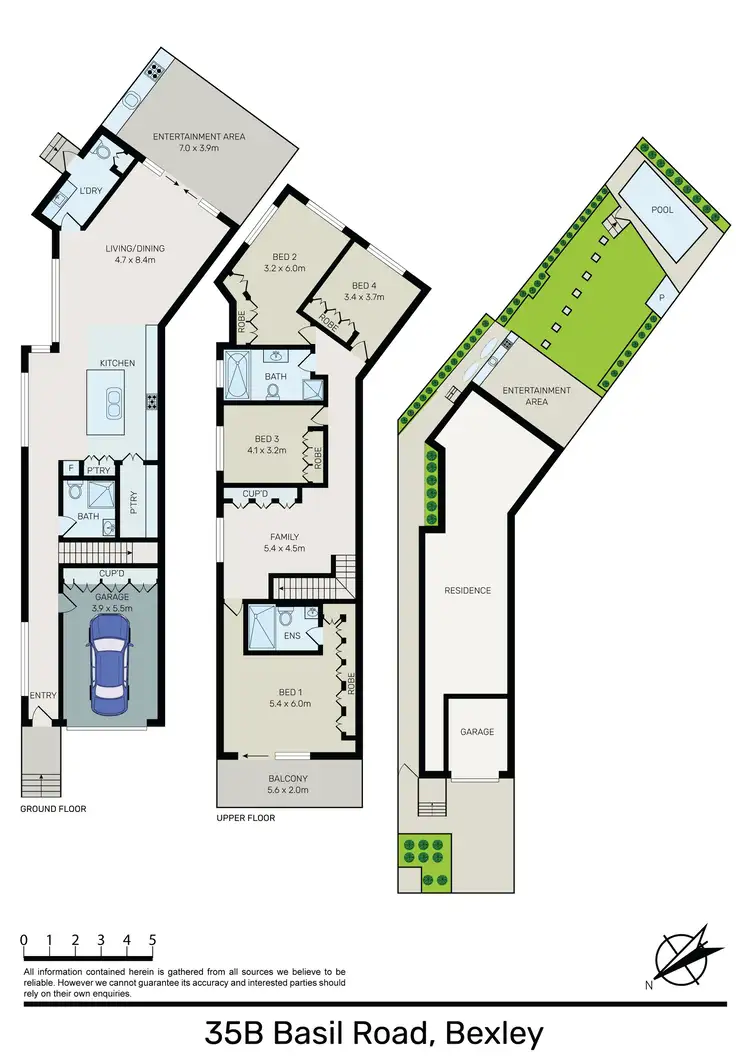 Floorplan of Homely semi-detached listing, 35B Basil Road, Bexley NSW 2207