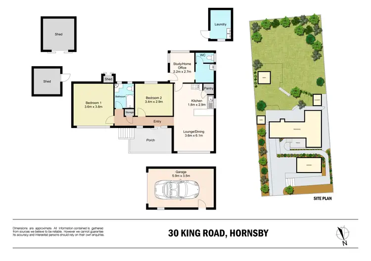 Floorplan of Homely house listing, 30 King Road, Hornsby NSW 2077