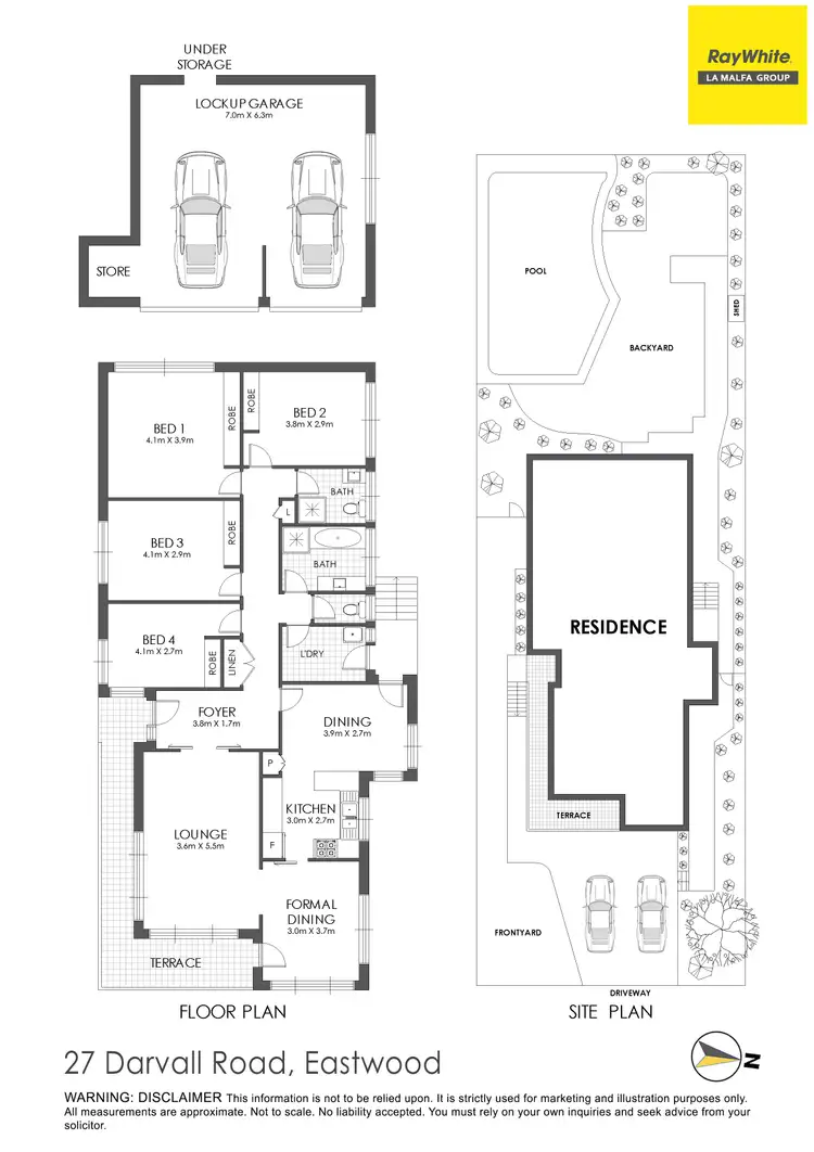 Floorplan of Homely house listing, 27 Darvall Road, Eastwood NSW 2122