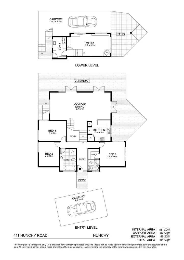 Floorplan of Homely house listing, 411 Hunchy Road, Hunchy QLD 4555