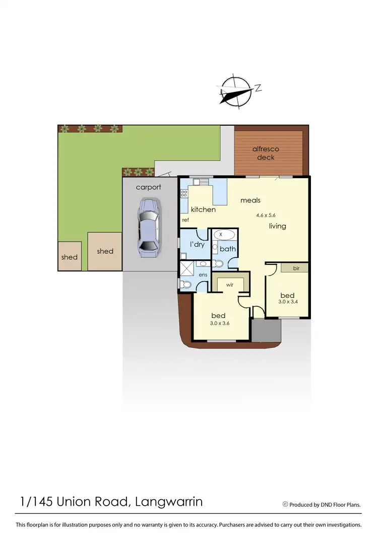 Floorplan of Homely unit listing, 1/145 Union Road, Langwarrin VIC 3910