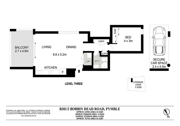 Floorplan of Homely apartment listing, B301/2 Bobbin Head Road, Pymble NSW 2073