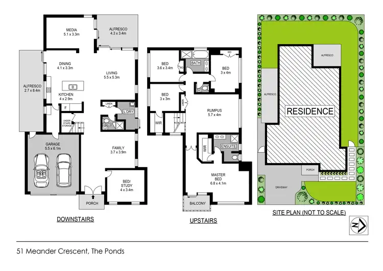 Floorplan of Homely house listing, 51 Meander Crescent, The Ponds NSW 2769