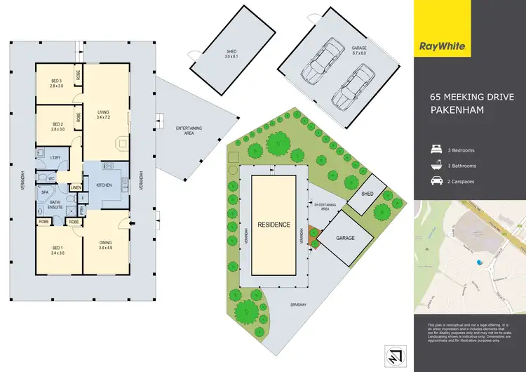 Floorplan of Homely house listing, 65 Meeking Drive, Pakenham VIC 3810