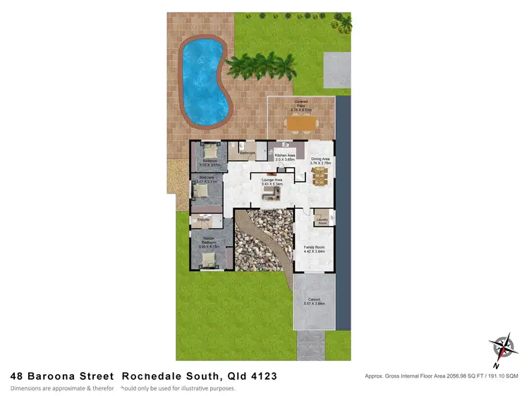 Floorplan of Homely house listing, 48 Baroona Street, Rochedale South QLD 4123