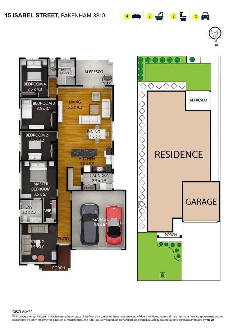 Floorplan of Homely house listing, 15 Isabel Street, Pakenham VIC 3810