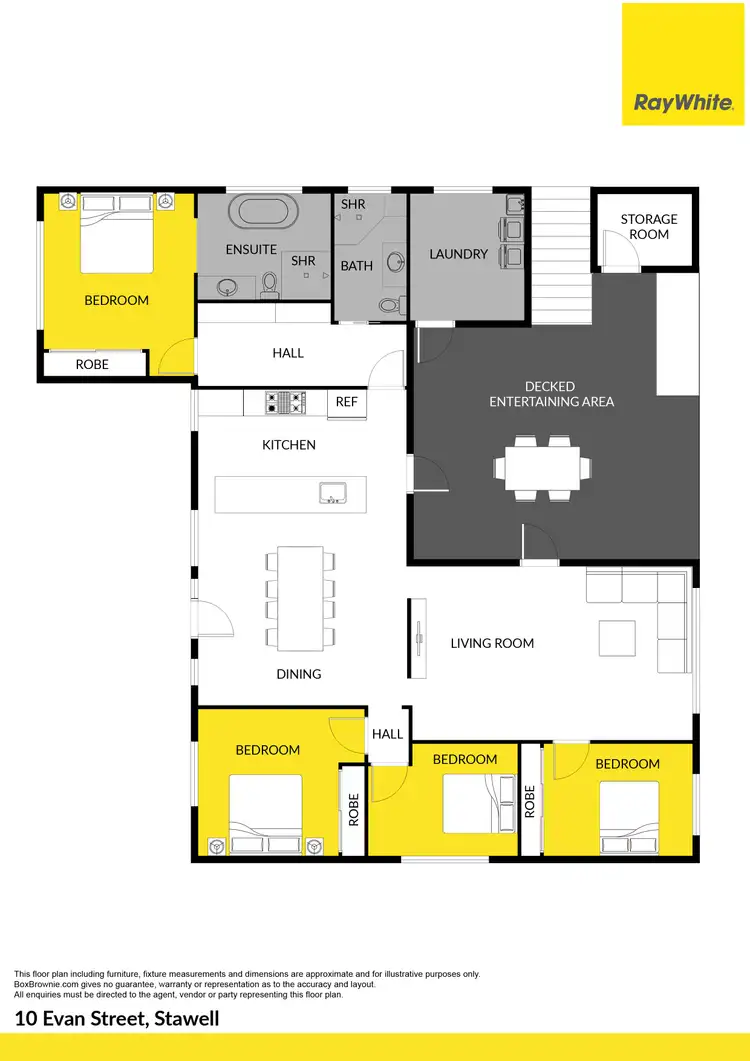 Floorplan of Homely house listing, 10 Evan Street, Stawell VIC 3380