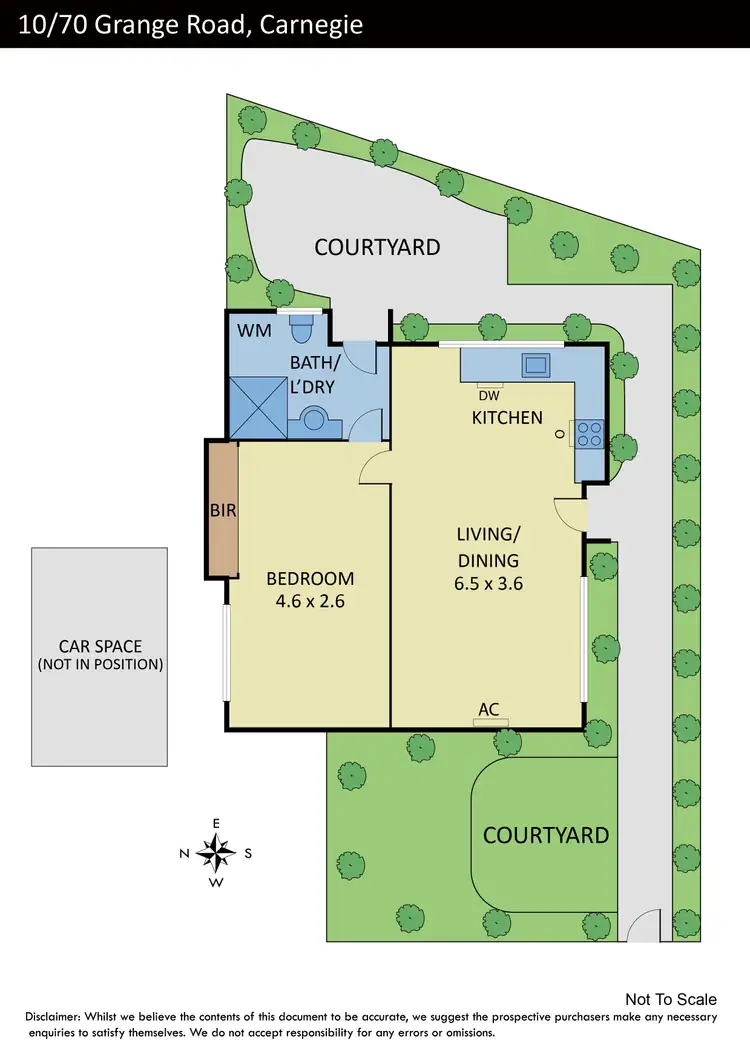 Floorplan of Homely unit listing, 10/70 Grange Road, Carnegie VIC 3163