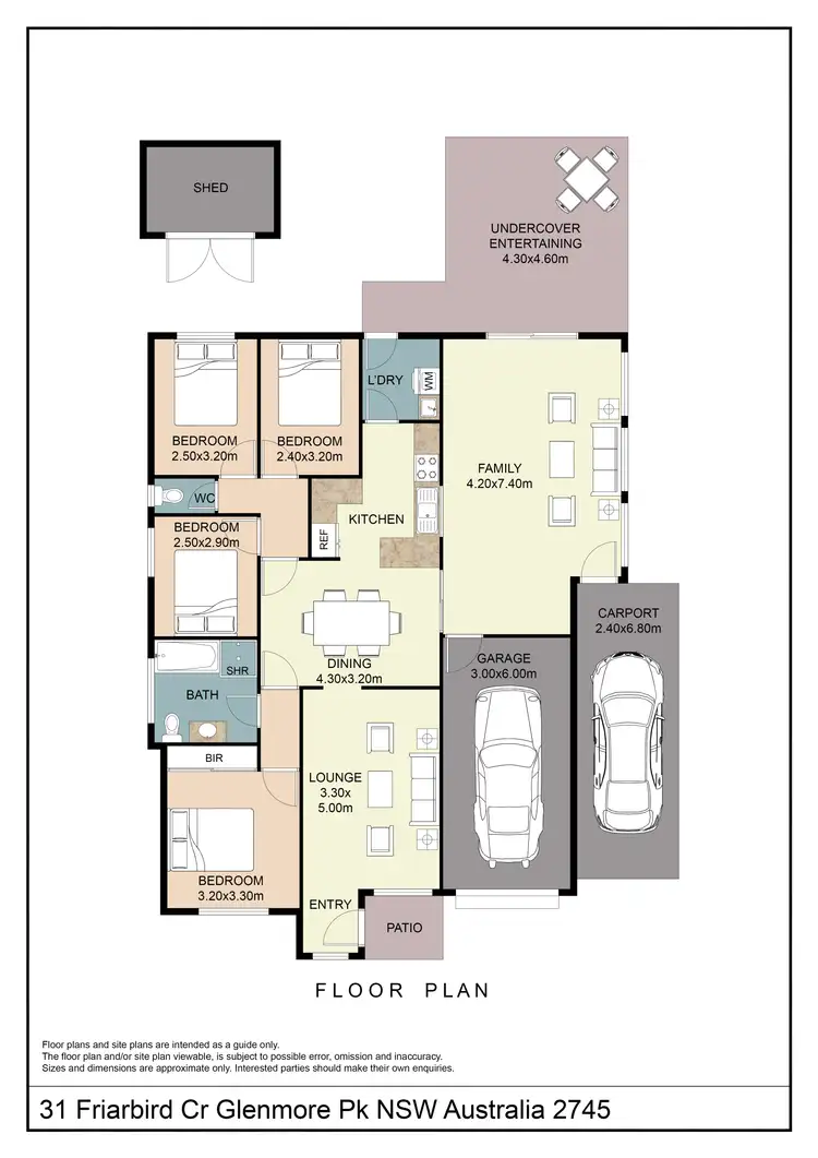 Floorplan of Homely house listing, 31 Friarbird Crescent, Glenmore Park NSW 2745