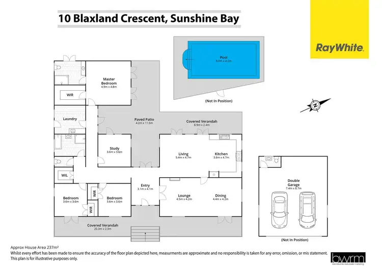 Floorplan of Homely house listing, 10 Blaxland Crescent, Sunshine Bay NSW 2536