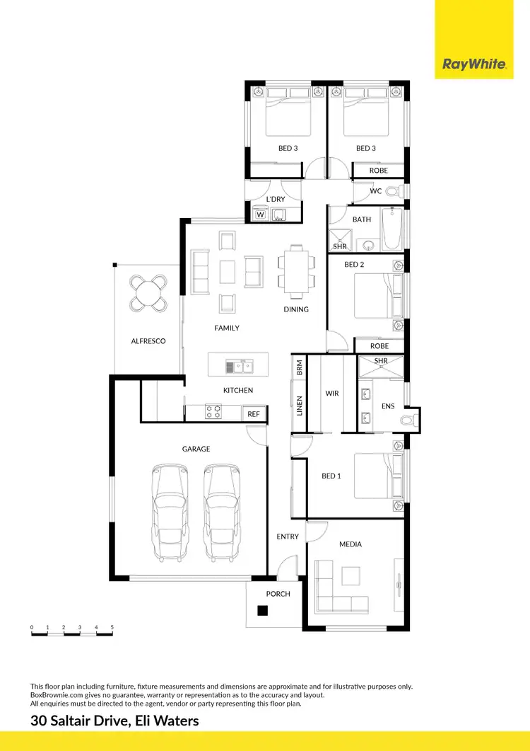 Floorplan of Homely house listing, 30 Saltair Drive, Eli Waters QLD 4655