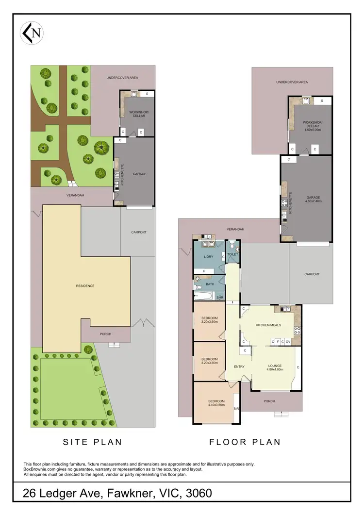 Floorplan of Homely house listing, 26 Ledger Avenue, Fawkner VIC 3060