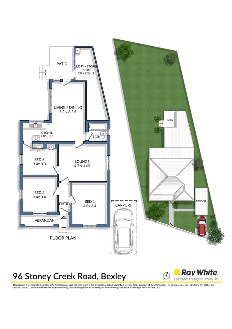 Floorplan of Homely house listing, 96 Stoney Creek Road, Bexley NSW 2207