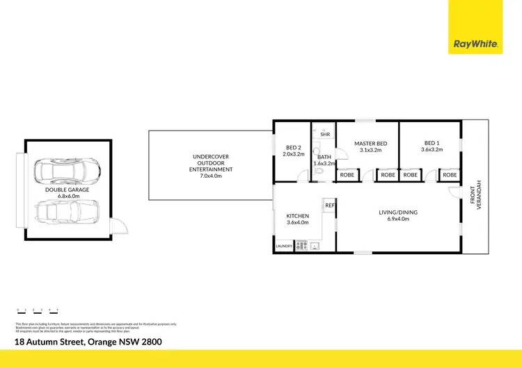 Floorplan of Homely house listing, 18 Autumn Street, Orange NSW 2800