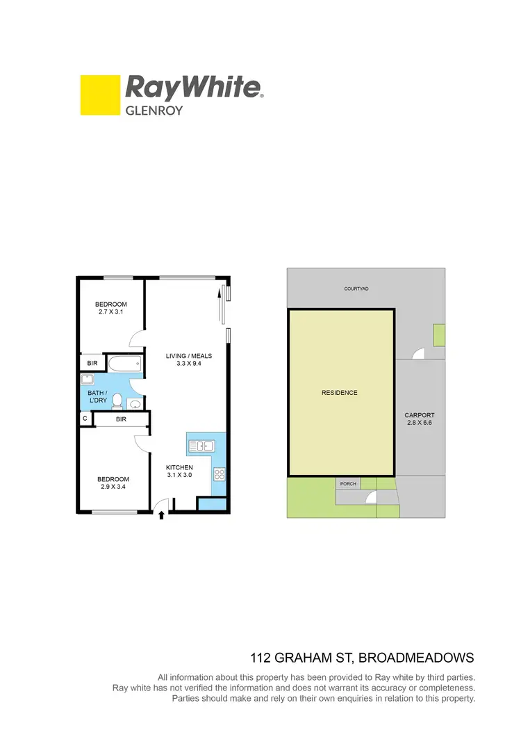 Floorplan of Homely unit listing, 112 Graham Street, Broadmeadows VIC 3047
