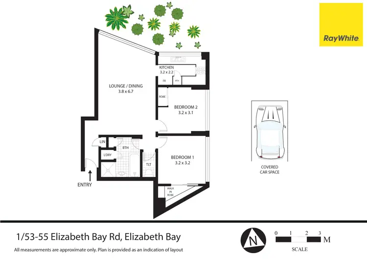 Floorplan of Homely apartment listing, 1/53-55 Elizabeth Bay Road, Elizabeth Bay NSW 2011