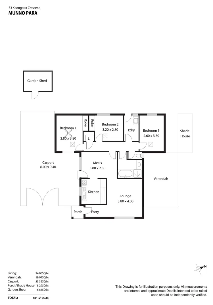 Floorplan of Homely house listing, 33 Koongarra Crescent, Munno Para SA 5115