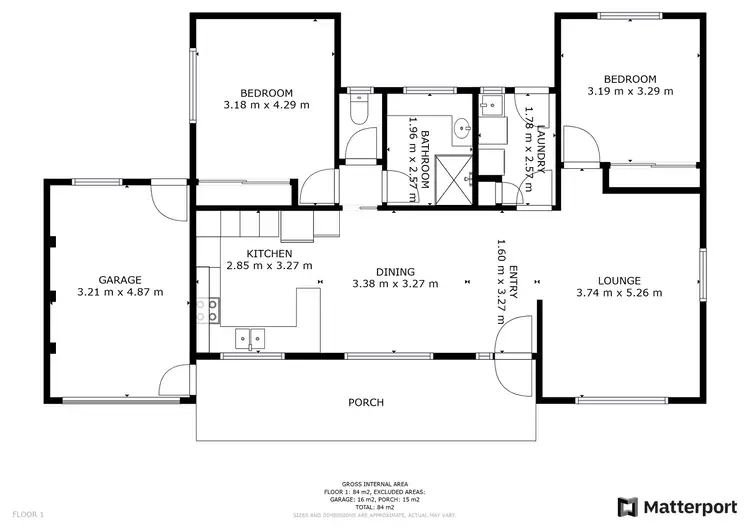 Floorplan of Homely townhouse listing, 26b Wilkins Grove, Swan Hill VIC 3585