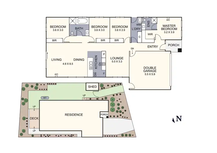Floorplan of Homely house listing, 5 Cruz Court, Yarra Glen VIC 3775