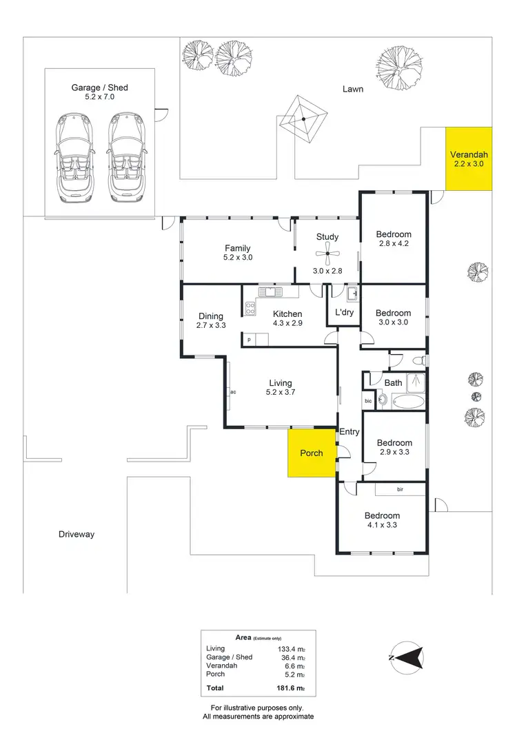 Floorplan of Homely house listing, 5 McMurtrie Place, Seaton SA 5023