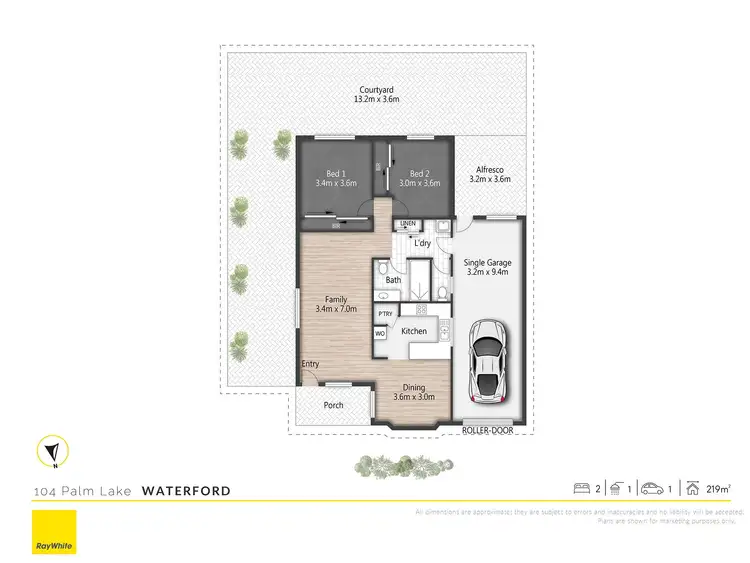 Floorplan of Homely retirement listing, 104/29-71 High Road, Waterford QLD 4133