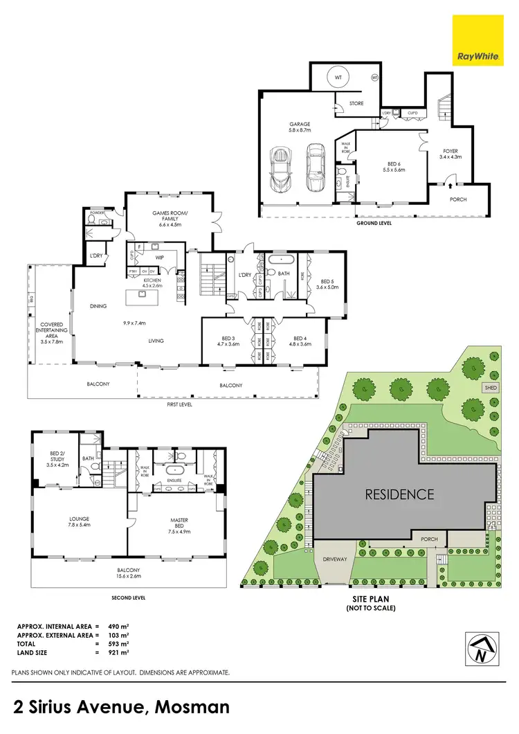 Floorplan of Homely house listing, 2 Sirius Avenue, Mosman NSW 2088