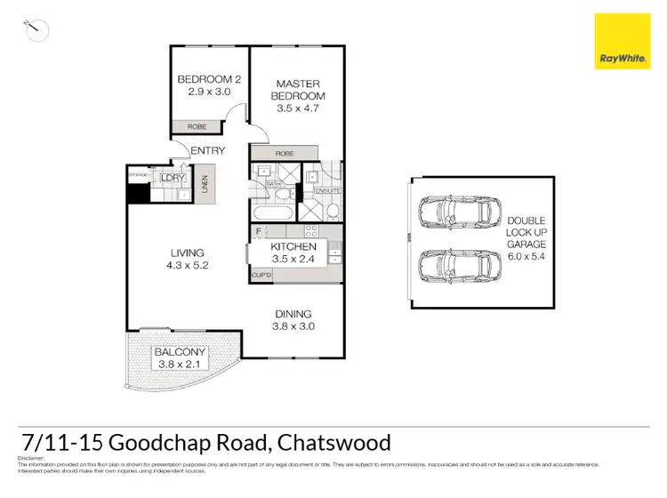 Floorplan of Homely unit listing, 7/11-15 Goodchap Road, Chatswood NSW 2067