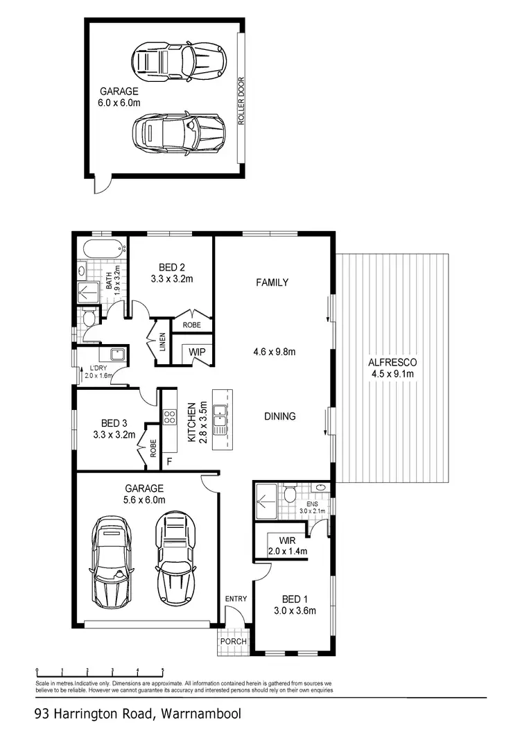 Floorplan of Homely house listing, 93 Harrington Road, Warrnambool VIC 3280