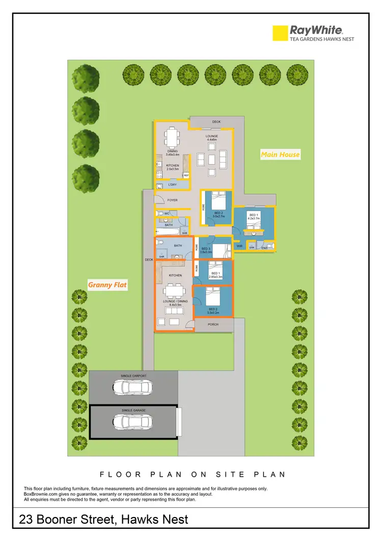 Floorplan of Homely house listing, 23 Booner Street, Hawks Nest NSW 2324